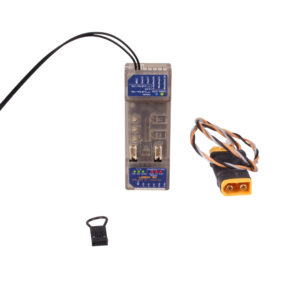 Lemon Rx DSMP 10-Channel Telemetry Stabilizer XT60 Energy Meter DSMX DSM2 Compatible