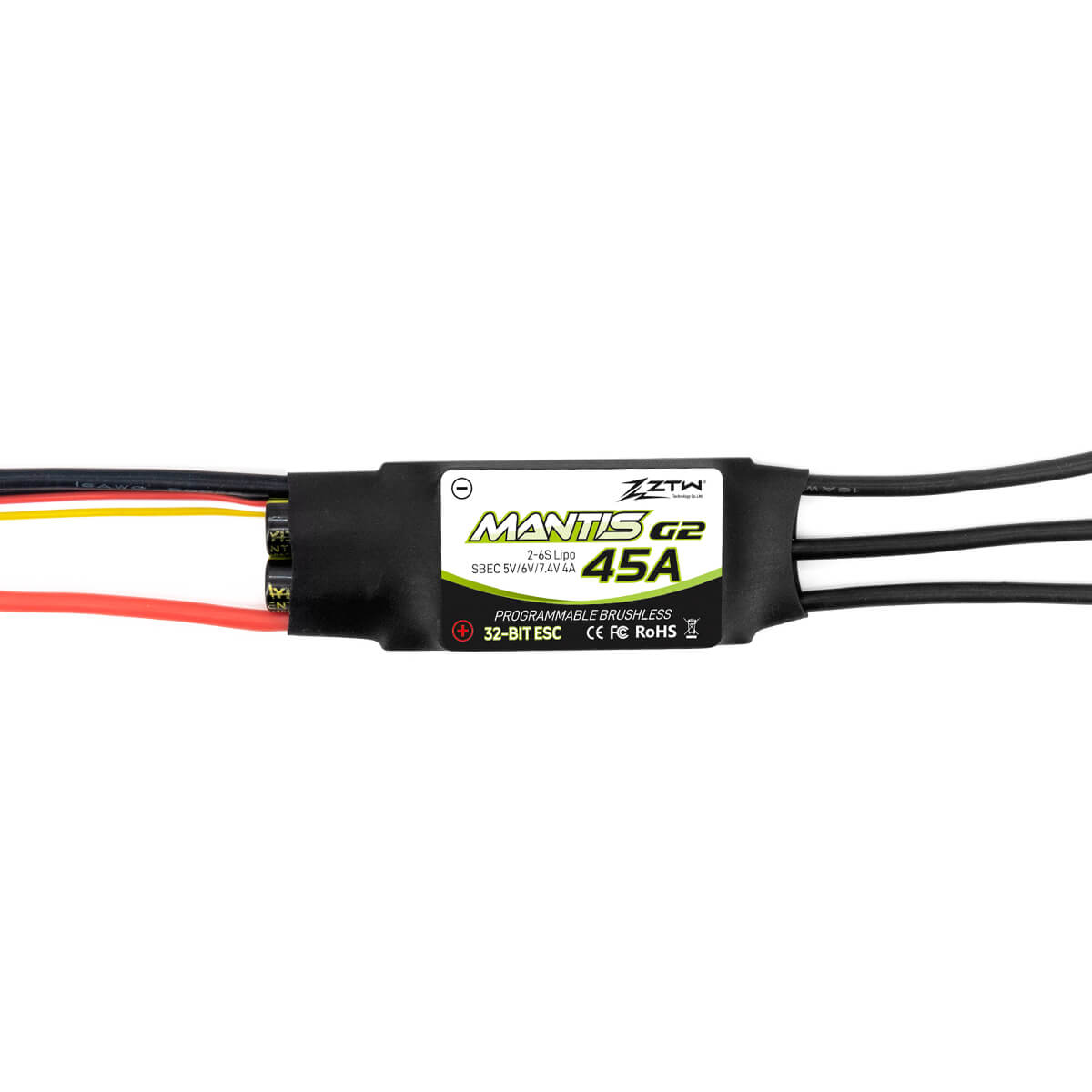 ZTW Mantis 45A SBEC G2 Series ESC for Airplanes