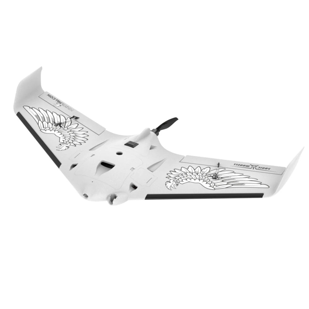 Sonic Modell AR Wing Pro WHITE FALCON 1000mm Wingspan EPP FPV Flying Wing RC Airplane PNP Compatible DJI HD Air Unit System