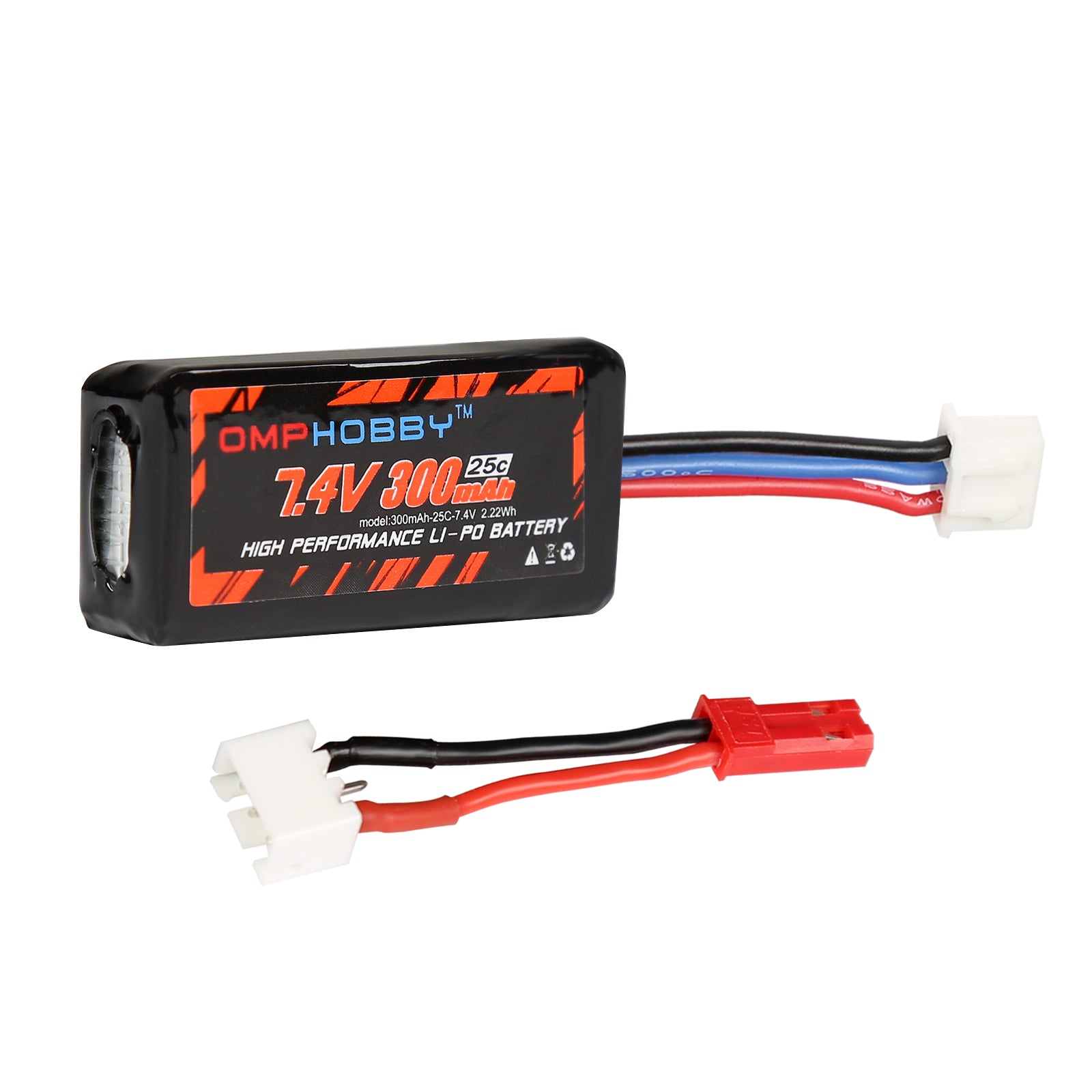 OMPHOBBY 25C 2S 300mAh Battery or Battery Charger Compatible with S720 T720 & Others