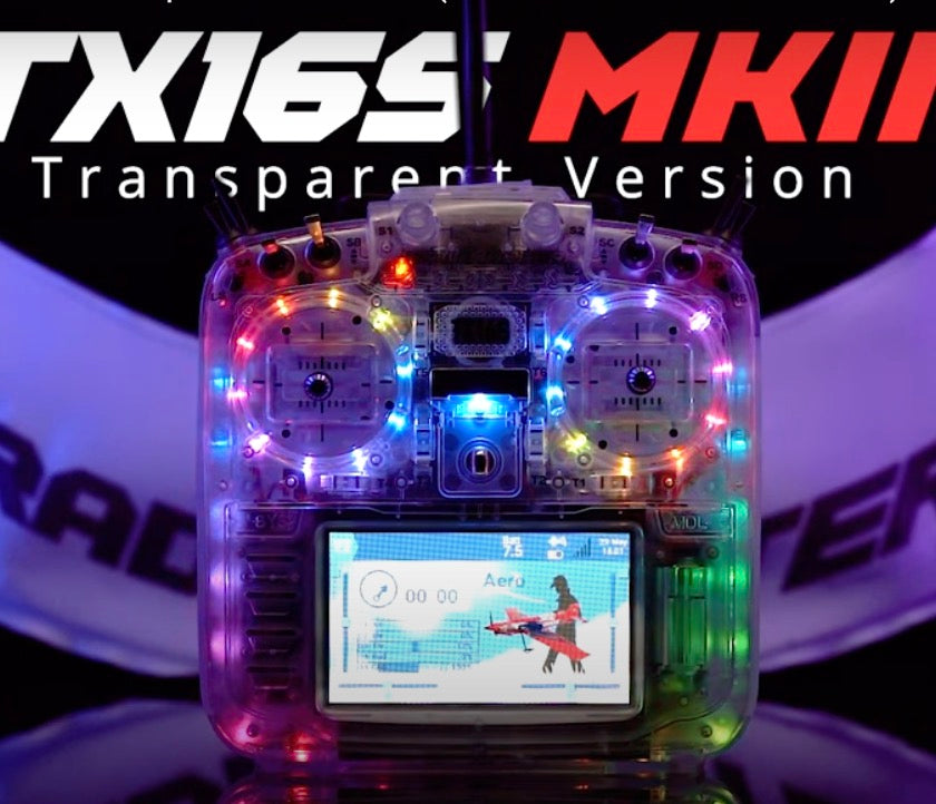 RadioMaster TX16S MK II OpenTX Radio Transmitter Transparent MCK Edition ELRS