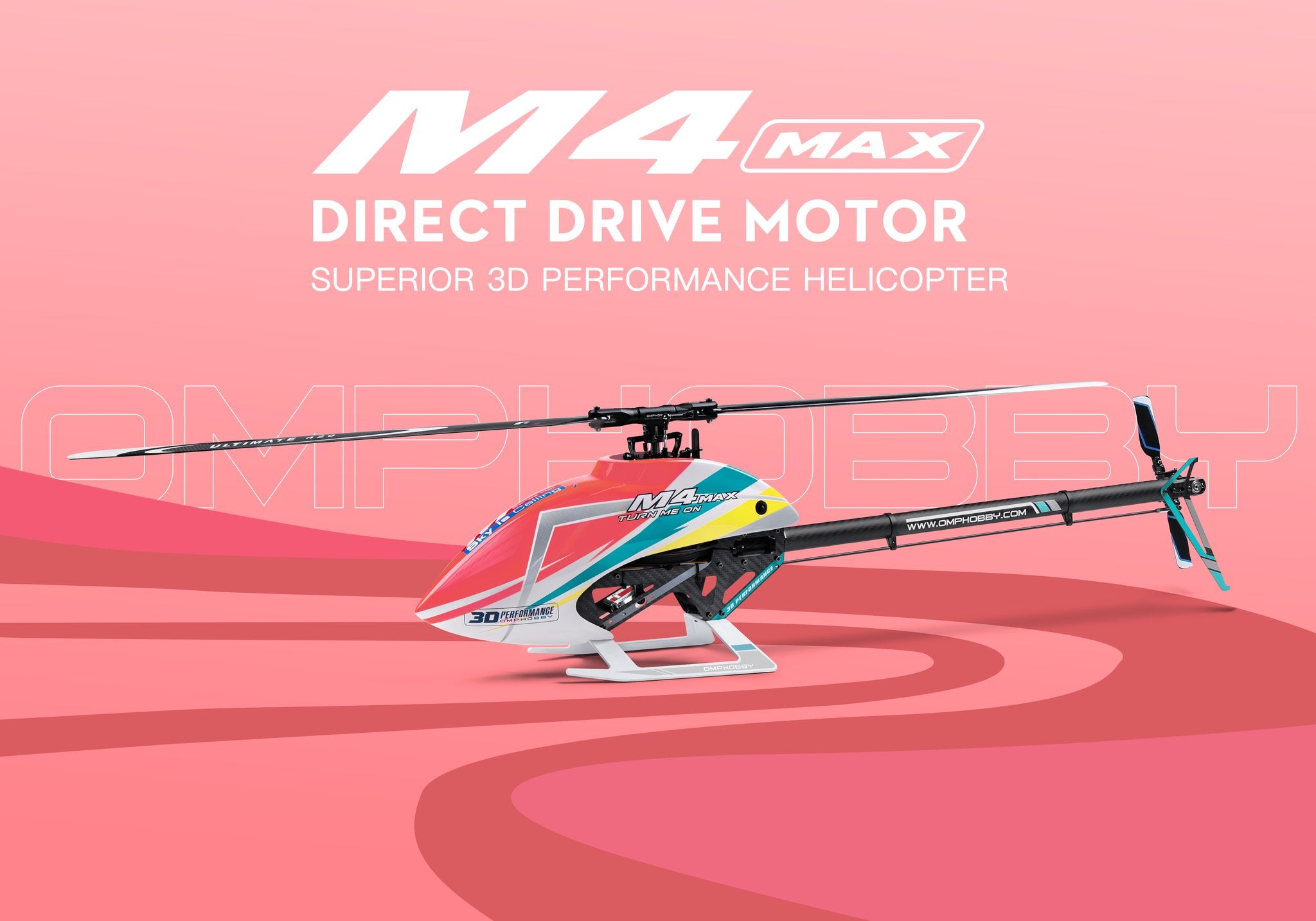 OMPHobby M4 Max RC Helicopter Frame and Motor Kit