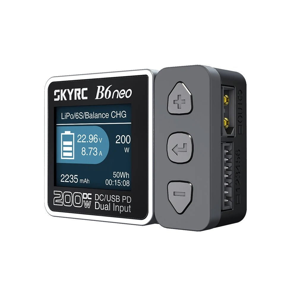 SkyRC B6 Neo 200W DC/USB PD Dual Input Smart Charger