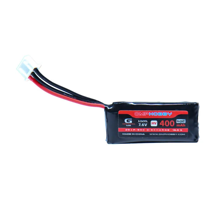 OMPHOBBY 2S LiHv 400mAh 50C for M1/M1 EVO OSHM1224 - Buddy RC