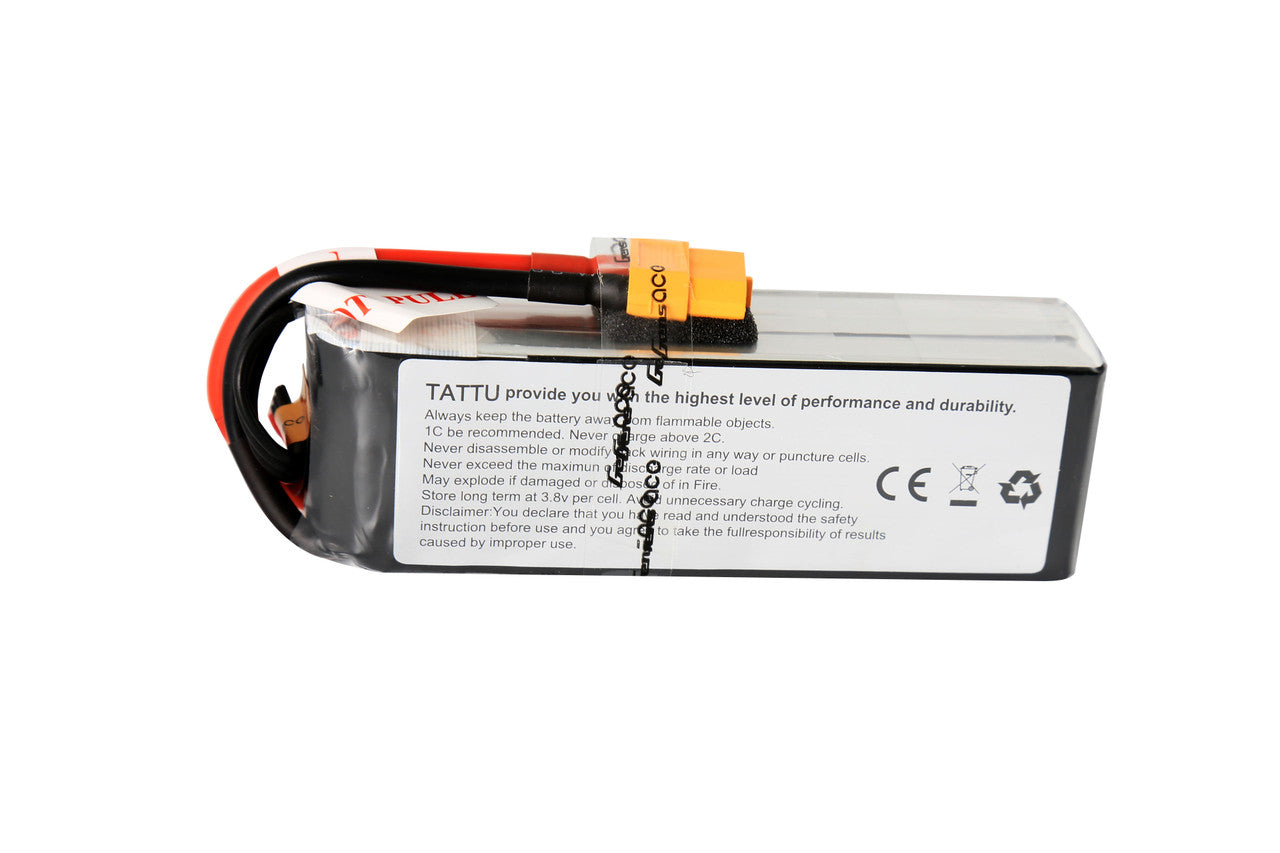 Tattu 2700mAh 3S1P 25C 11.1V Lipo Battery Pack With XT60 Plug