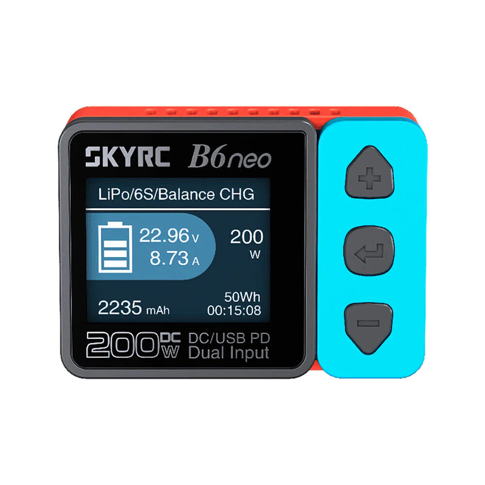 SkyRC B6 Neo 200W DC/USB PD Dual Input Smart Charger