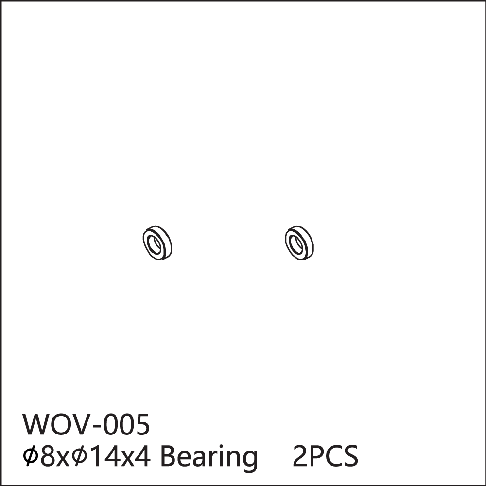 WOV-005 Wov Racing 8x14x4 Bearings