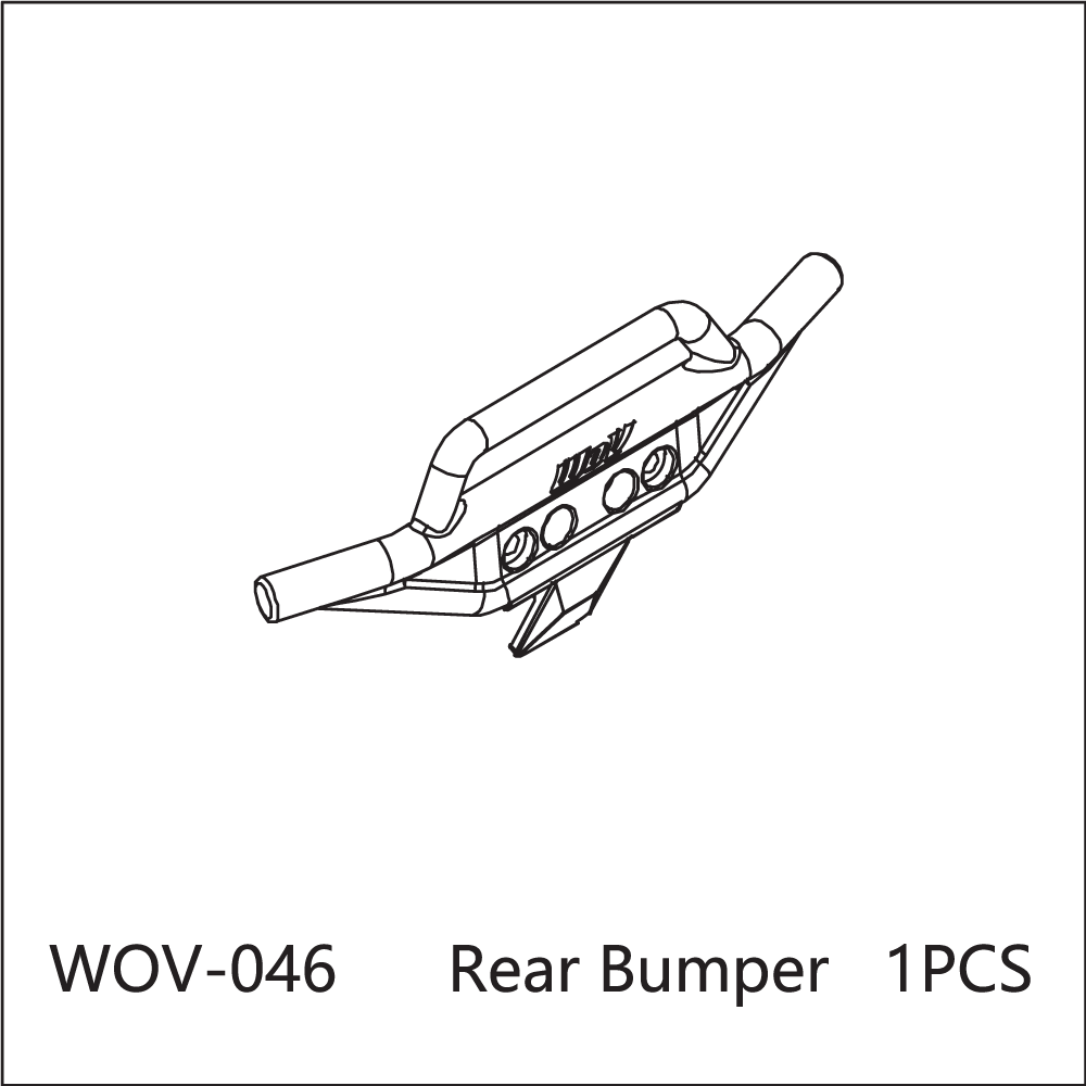 WOV-046 Wov Racing Rear Bumper