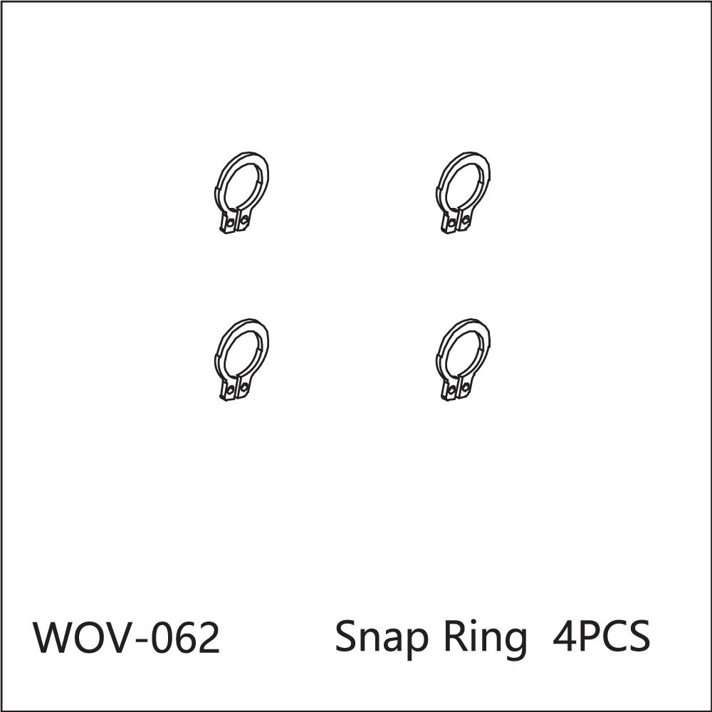 WOV-062 Wov Racing Snap Ring 4PCS