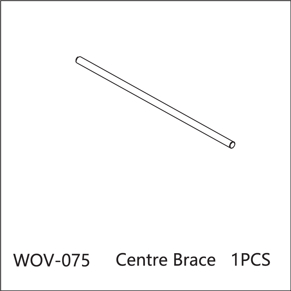 WOV-075 Wov Racing Solid Aluminum Rod Center Brace