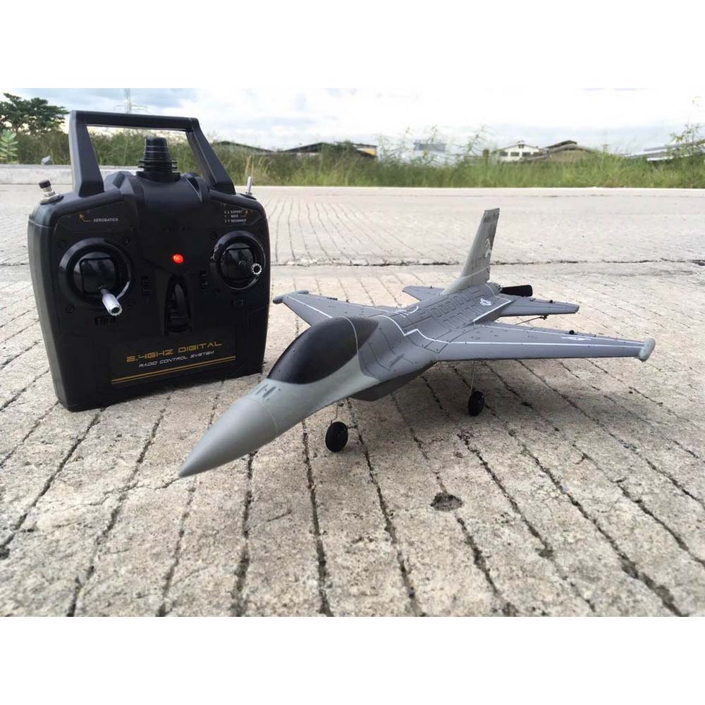 VOLANTEX RC 4-CH Jet F-16 Fighting Falcon RTF with Xpilot Stabilizer, Perfect for Beginners (761-10)