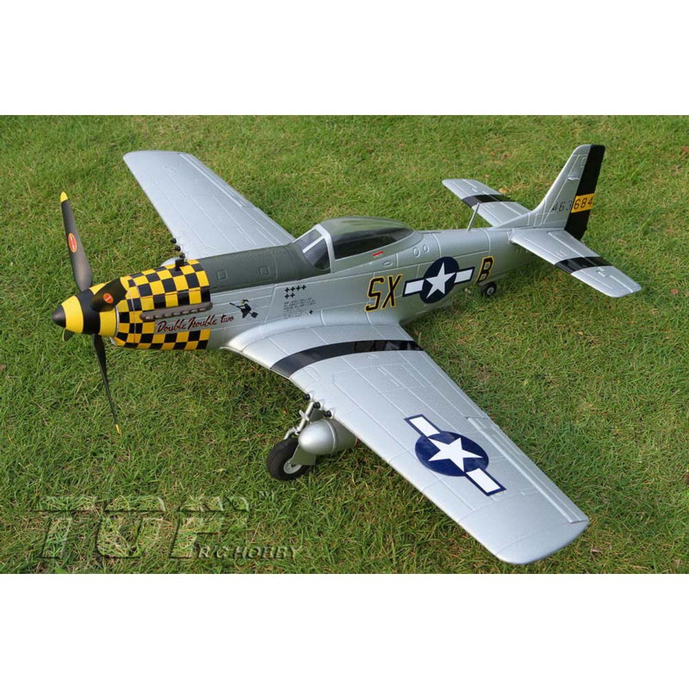 Top RC P-51D Mustang 750mm/30.00in EPO Electric RC Airplane PNP Yellow