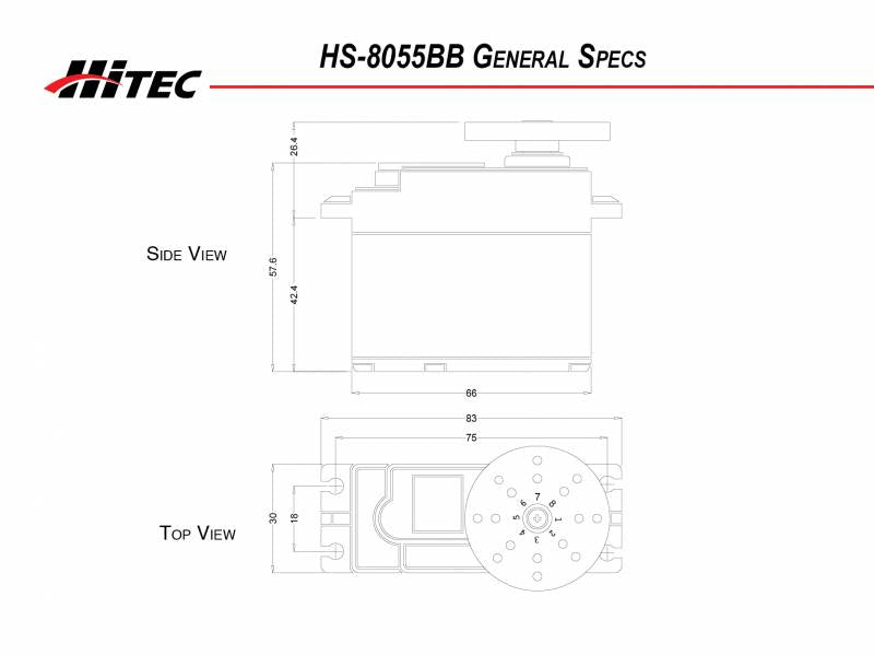 Hitec Giant Scale Servos 805BB