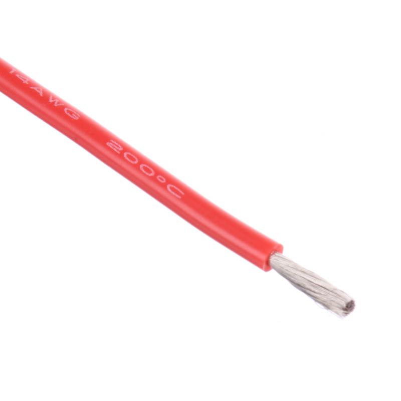 14 AWG Bulk Roll Silicone Wire Priced for Per Foot - Red