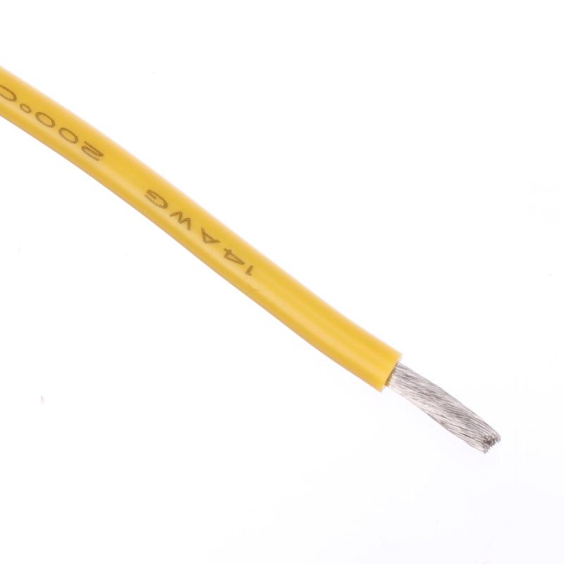 14 AWG Bulk Roll Silicone Wire Priced for Per Foot - Yellow