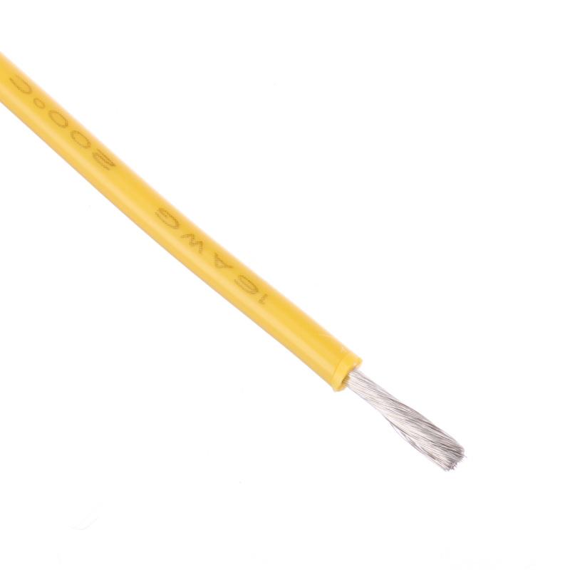 16 AWG Bulk Roll Silicone Wire Priced for Per Foot - Yellow