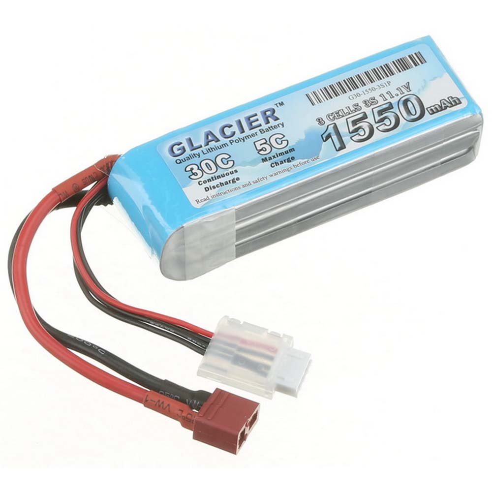 Glacier 30C 1550mAh 3S 11.1V LiPo Battery
