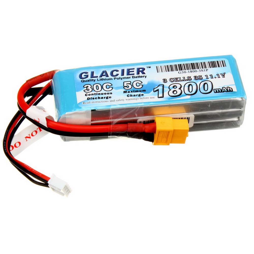 Batteria LiPo Glacier 30C 1800mAh 4S 14.8V - Nuova, Per Aeromodelli, Droni E RC