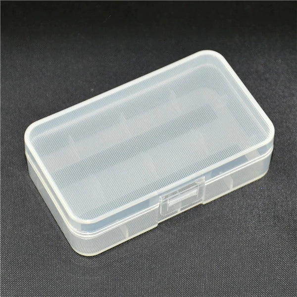 Clear 18650 Battery Heavy Duty Protective Case for 2 Cells