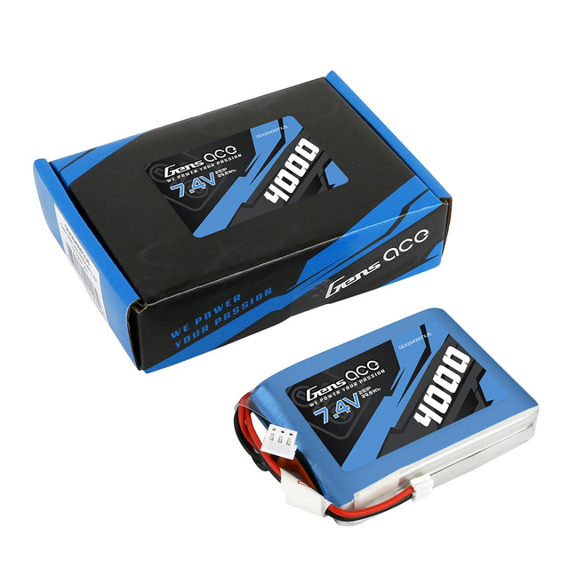 Gens ace 4000mAh 7.4V 2S1P TX Lipo Battery Pack with JST-EHR plug