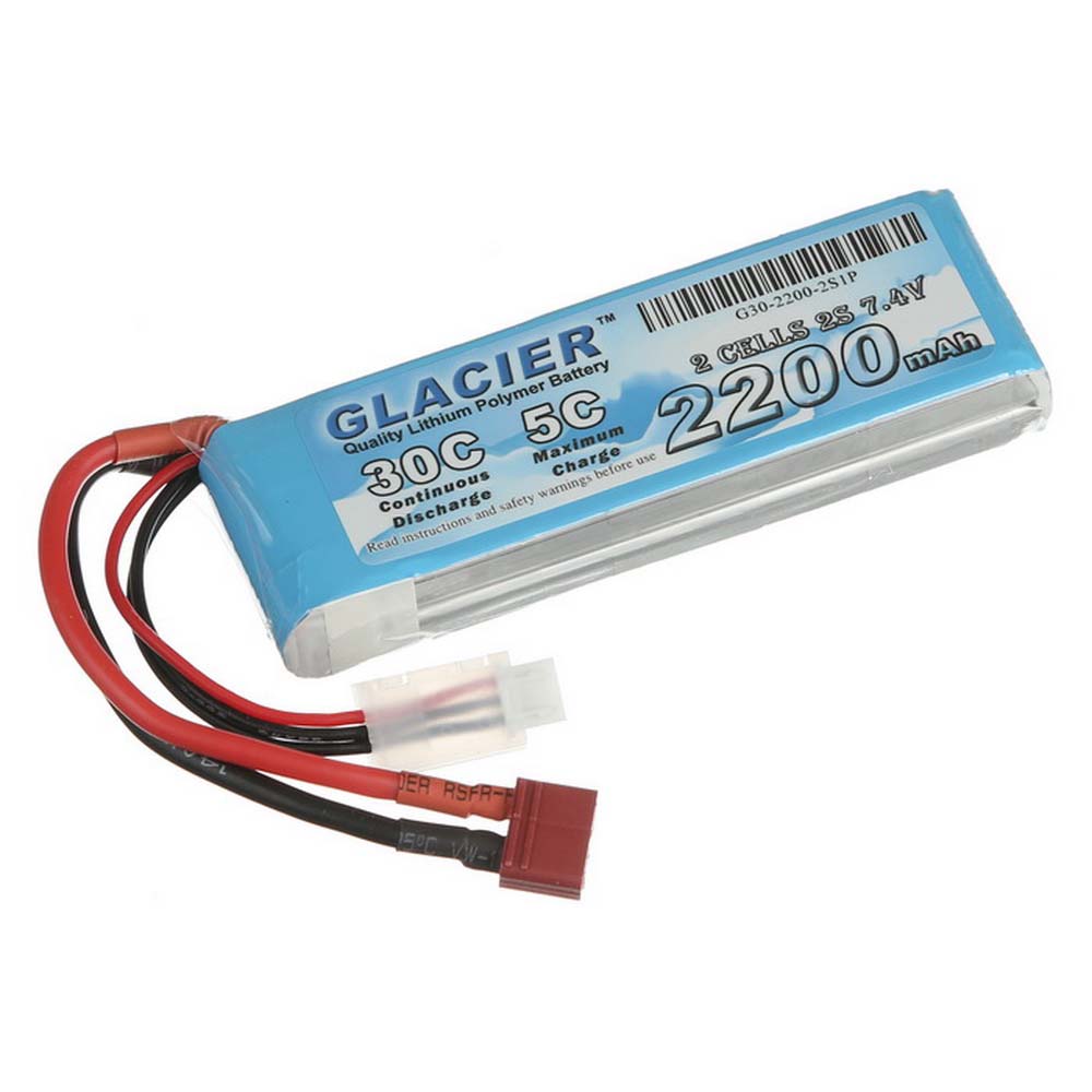 Glacier 30C 2200mAh 2S 7.4V LiPo Battery