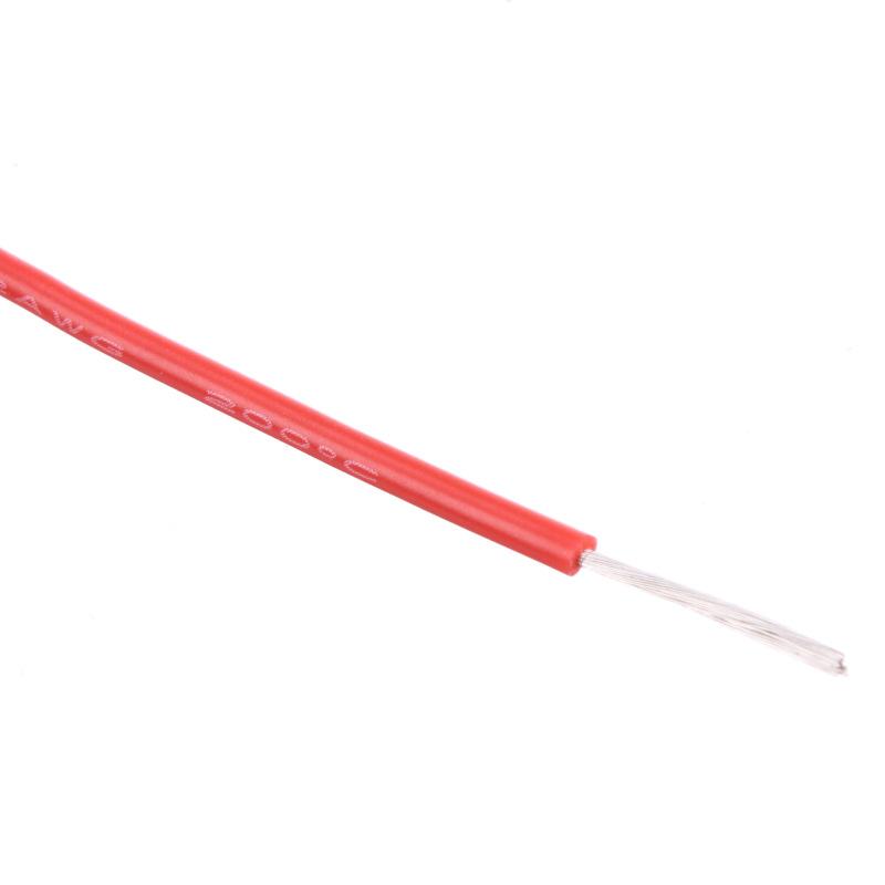 22 AWG Bulk Roll Silicone Wire Priced for Per Foot - Red