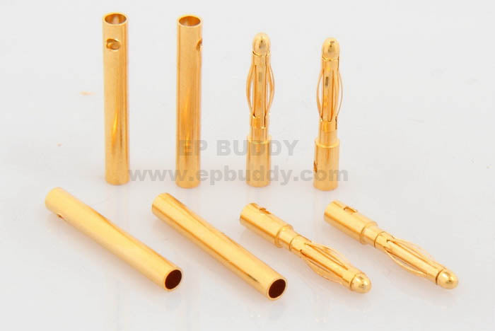 2mm Bullet Connectors 4 Pairs