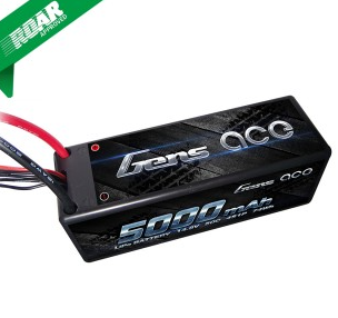 Gens ace 5000mAh 14.8V 50C 4S1P HardCase Lipo Battery14# with Deans plug