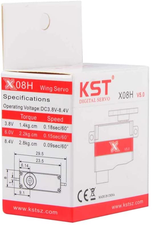KST X08H V6.0 Digital Servo 8.4V 0.09s 2.8kg.cm 38oz.in