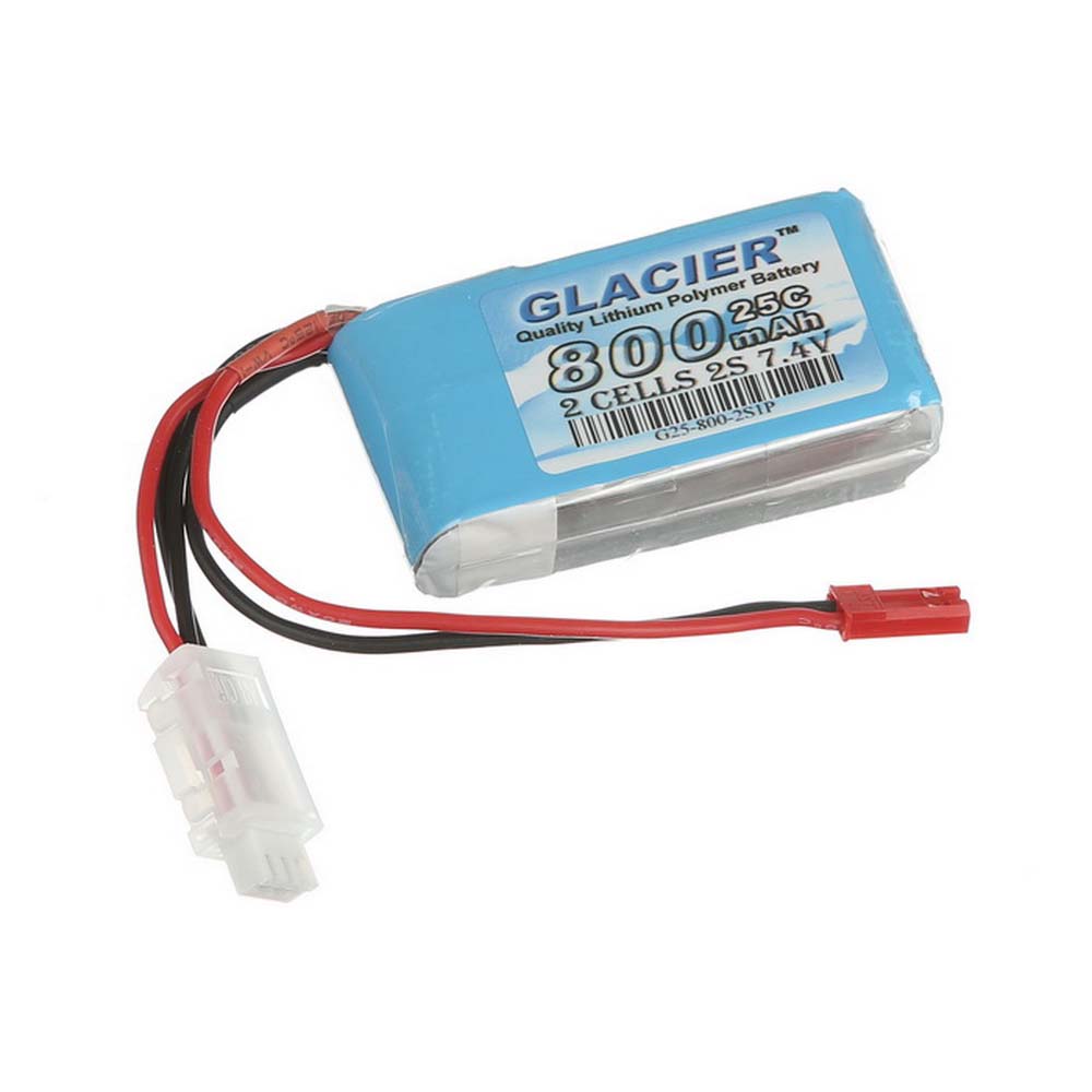 Glacier 25C 800mAh 2S 7.4V LiPo Battery
