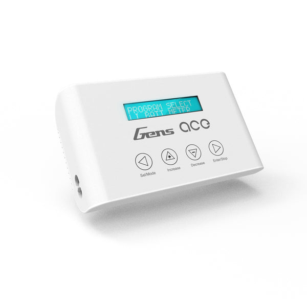 Chargeur GensAce Imars S100 – 100W 10A Avec Connecteurs Deans, T, XT60, EC3, EC5 – Pour Batteries RC (blanc)