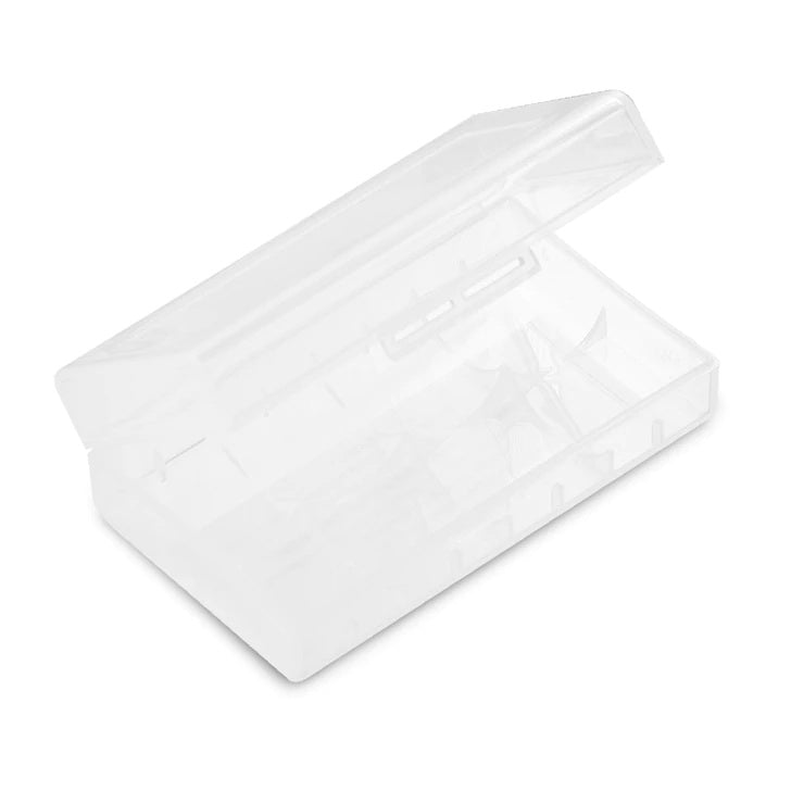 Clear 18650 Lithium ion Battery Case for 2 Cells