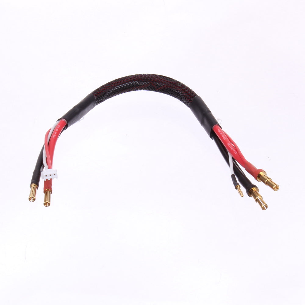 RC Car Battery Charge Cable 4mm & 5mm Bullet Connector 2 in 1 12 or 24 inch