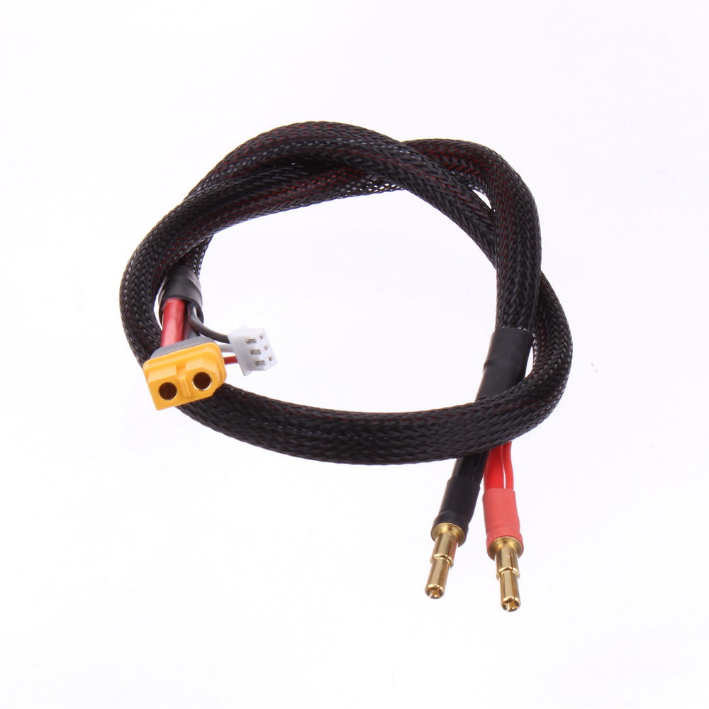 RC Car 2S Battery Charge Cable 4mm & 5mm Bullet Connector 2 in 1 12 or 24 inch with XT60
