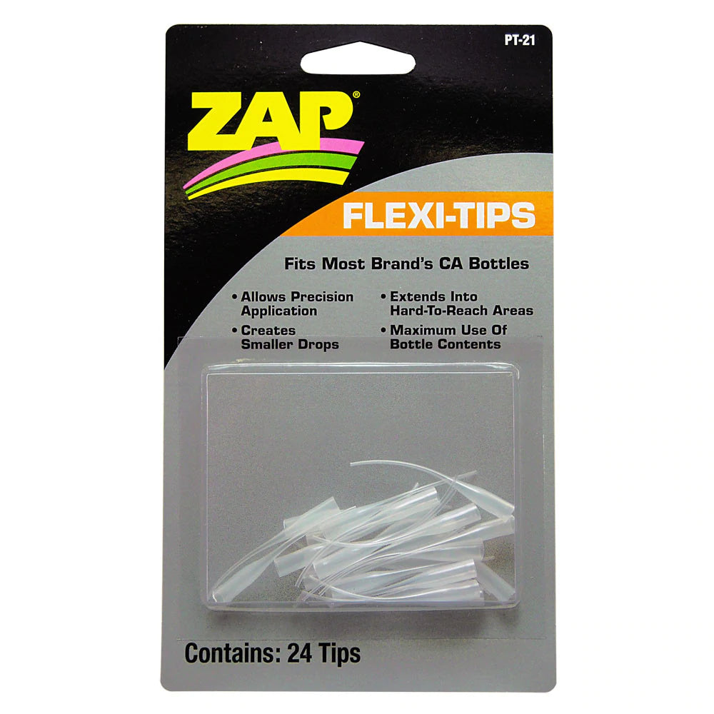 ZAP Flexi-Tips Adhesive Accessories PT-21 24 Tips