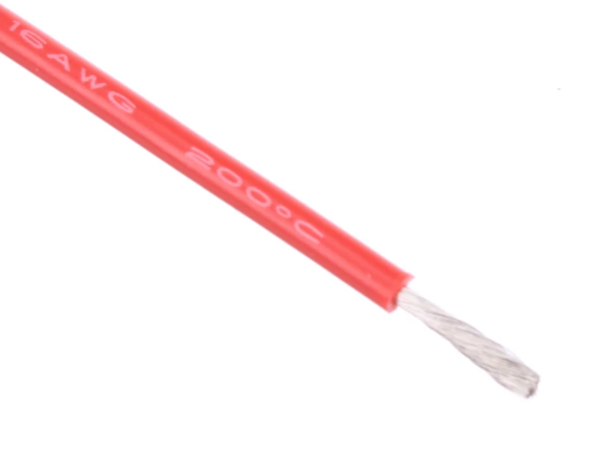 16 AWG Bulk Roll Silicone Wire Priced for Per Foot - Red