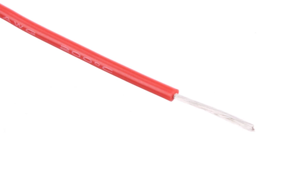 20 AWG Bulk Roll Silicone Wire Priced for Per Foot - Red