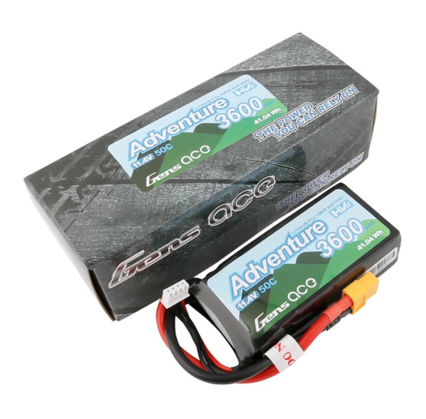 Gens Ace Adventure High Voltage 3600mAh 3S1P 11.4V 50C Lipo Battery with XT60 Plug