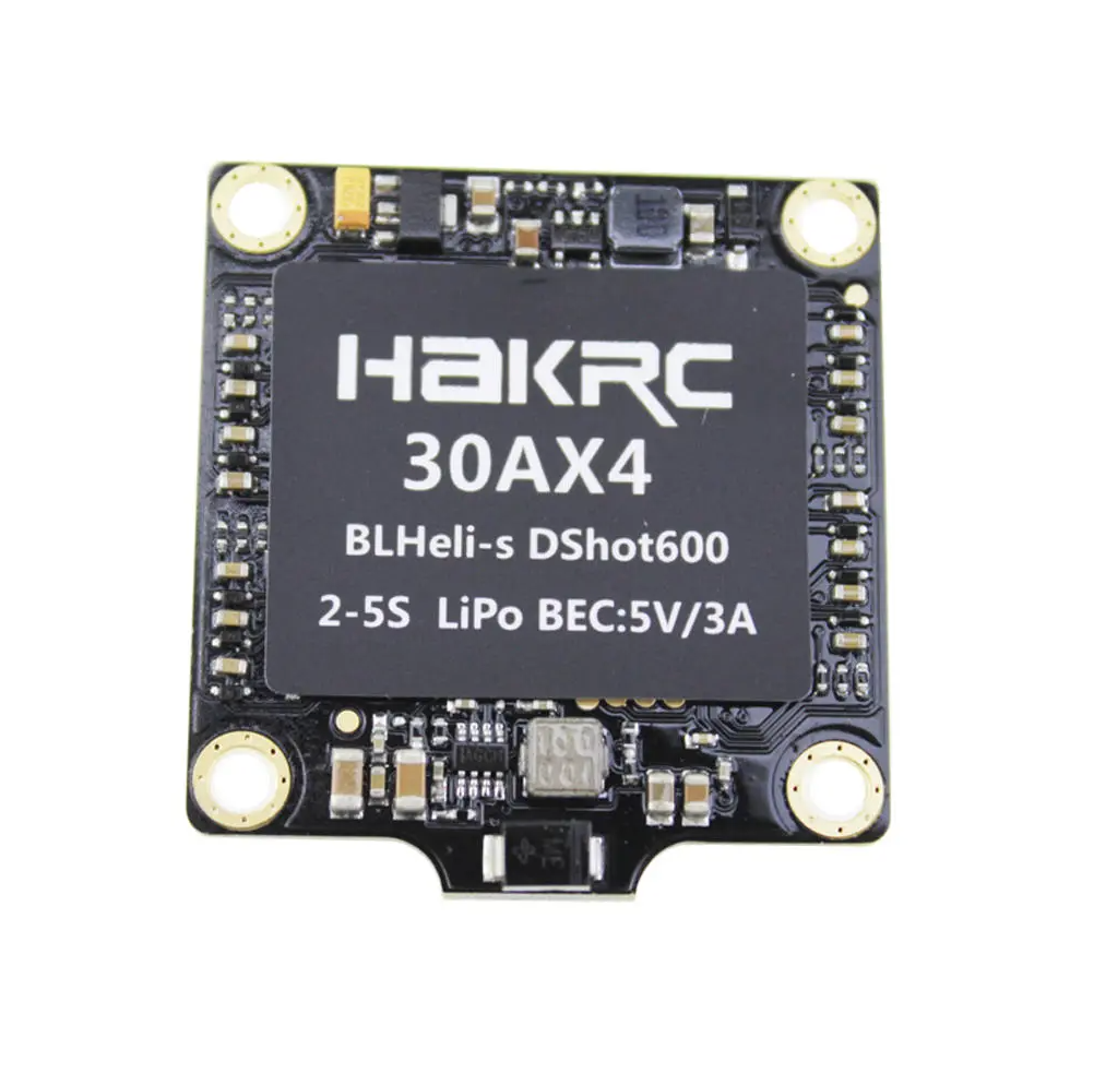 Hakrc 30A 30amp 4 In 1 ESC BLHeli_S BB2 2-5S Dshot600 Built-in 5V 3A BEC For RC Drone FPV Racing
