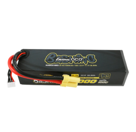 Gens Ace Bashing Pro 11.1V 100C 3S 8000mah Lipo Battery Pack With EC5 Plug For Arrma