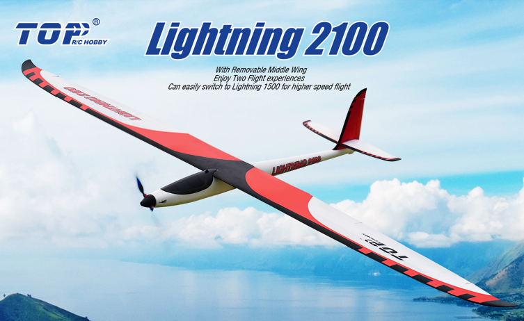 Top RC 2100MM Lightning Glider RC Airplane PNP