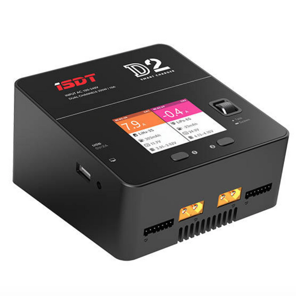 ISDT D2 MK II AC Power 200W Dual Charger ISDT D2 MK II AC Power 200W Dual Charger