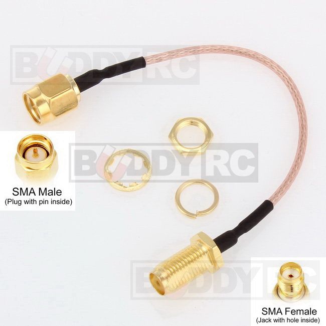 10CM SMA Male to SMA Female Extension Cable