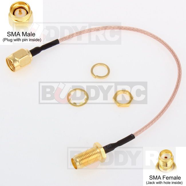 15CM SMA Male to SMA Female Extension Cable