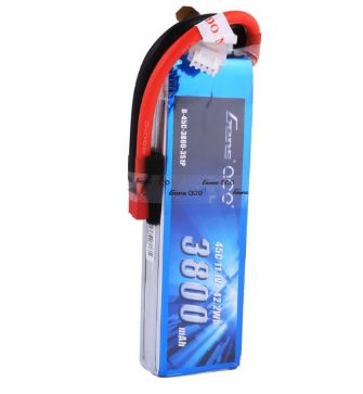 Gens ace 3800mAh 11.1V 45C 3S1P Lipo Battery Pack with Deans plug
