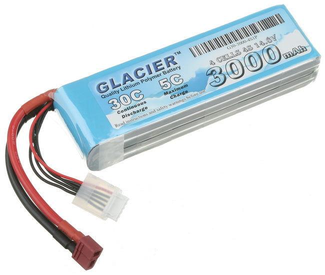 Glacier 30C 3000mAh 4S 14.8V LiPo Battery
