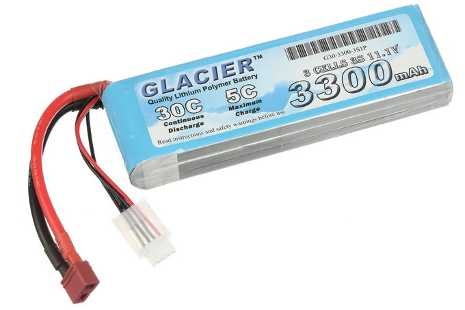 Glacier 30C 3300mAh 3S 11.1V LiPo Battery