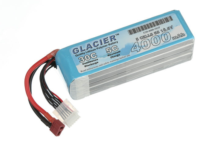 Glacier 30C 4000mAh 5S 18.5V LiPo Battery
