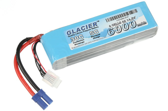 Glacier 30C 6000mAh 4S 14.8V LiPo Battery