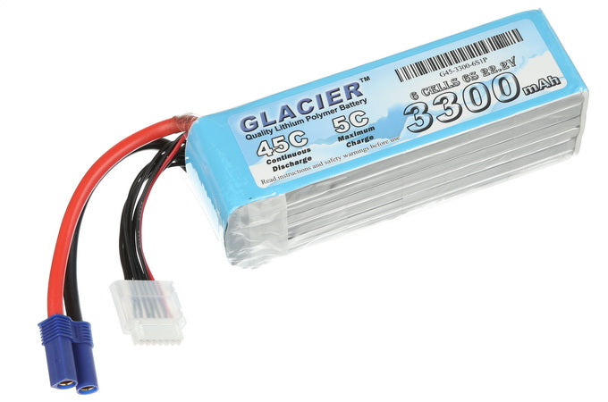 Glacier 45C 3300mAh 6S 22.2V LiPo Battery